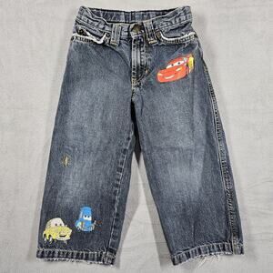 Vintage Disney Cars Lightning McQueen Jeans Boys Size 3 Baggy Distressed Y2K